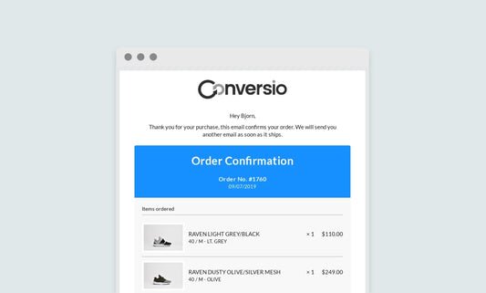 Introducing the Conversio email theme for Shopify