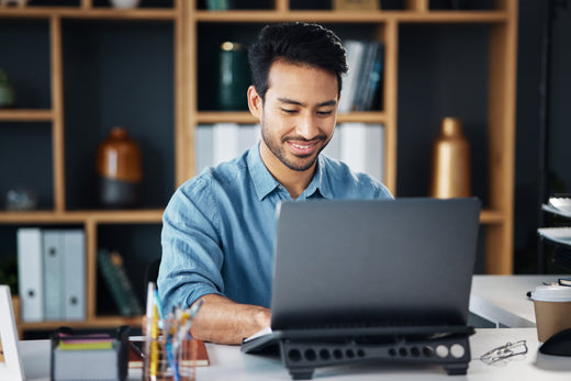 man and his laptop